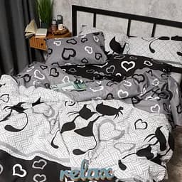 Підковдра Moon&Star Бязь Gold Люкс Feline Romance Полуторна 143x210 см - мініатюра 4