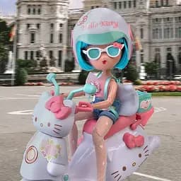Дитяча лялька Красуня Пінк на скутері 4SF Manga Dolls HKTF3000 серії Hello Kitty - мініатюра 7