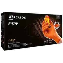 Рукавички нітрилові універсальні Mercator gogrip XL orange A4 - мініатюра 2