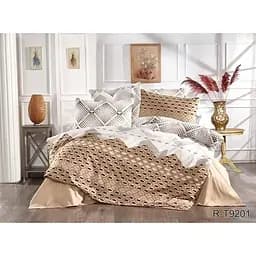 Комплект постільної білизни TAG Tekstil з компаньйоном 2-спальний 000210919 (R-T9201)