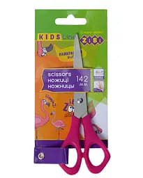 Ножницы детские для левшей Zibi 142мм розовые ZB.5002-10 KIDS Line (4823078900043)