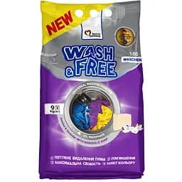 Уценка. Стиральный порошок Wash & Free универсальный жасмин и лаванда с марсельским мылом 9000 г