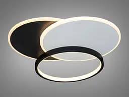 Люстра стельова LED Diasha Z212-2BLACK Z212, 65W, 3575 лм, чорний-білий, для кухні, регулювання кольору