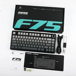 Ігрова механічна клавіатура AULA F75 / Три режими підключення / Leobog Axis Reaper Switch / Black - мініатюра 9
