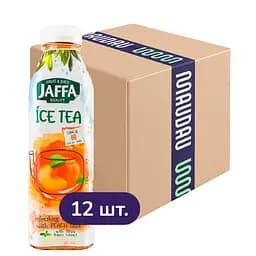 Упаковка холодного чаю Jaffa Ice Tea чорний зі смаком персика 6 л (500 мл х 12 шт.)