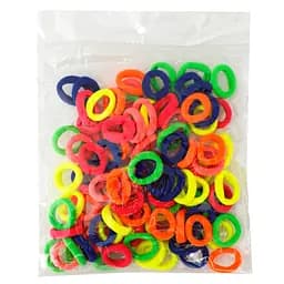 Резинки для волосся Яскраві La-beauty 0307-1086-2 мікрофібра, 100 шт