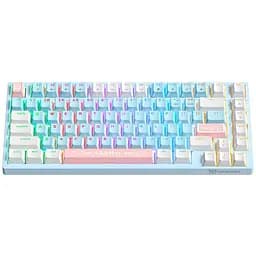 Клавіатура Onikuma геймерська G-32 RGB підсвітка та 3 режима підключення ігрова Bluetooth для ПК Блакитний