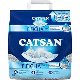 Наповнювач для котячого туалету Catsan Hygiene Plus 5 л
