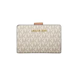 Женский кошелек MICHAEL KORS (средний, бежевый с логотипом)