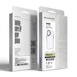Чехол для Apple iPhone 17, Uniq MagCase, белый, противоударный, панель-накладка с MagSafe, ударопрочный TPU+PC, с магнитом MagSafe, поддержка полноценной беспроводной зарядки, ArmorStandart (ARM86264) - мініатюра 6