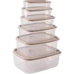 Набір контейнерів Violet House Cappuccino 6 шт. (0496 capuccino)