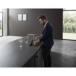 Змішувач Hansgrohe Aquno Select М81 250 2jet кухонний з витяжним виливом Sbox 73830670 Black Matt Чорний матовий - мініатюра 3