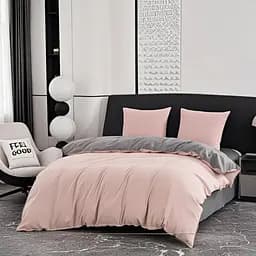Постельное белье L&M Home Textiles евро размер из вареного хлопка не требует глажки 100% хлопок 200х230 см Пудровый Турция