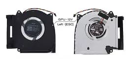 Вентилятор Asus (GPU fan 12V) кулер для моделей ноутбука ROG Strix G713PU, G713PV, G713PI (13NR0C50P01011) Asus, 12V, 4pin