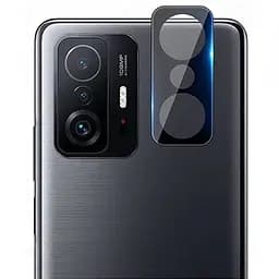 Защитное стекло на камеру DK 3D Color Glass для Xiaomi 11T/11T Pro black