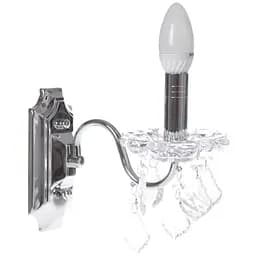 Бра Brille BCL-074W/1 настінне накладне у спальню кришталеве свічка класичне Chrome