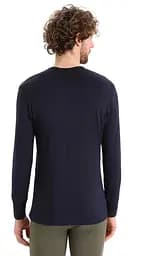 Термокофта Icebreaker 200 Oasis LS Crewe Ski Stripes Men L Midnight (1052-IB0 A56 HU401 L) - мініатюра 3