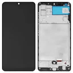 Дисплей для Samsung A525 Galaxy A52, A526 Galaxy A52 5G, чорний, з рамкою, High, з широким ободком, (OLED)