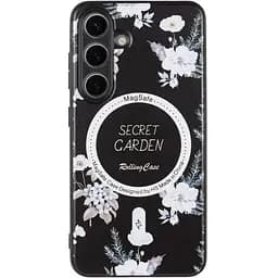 TPU+PC чохол Epik Secret Garden with MagFit для Samsung Galaxy S24 Black