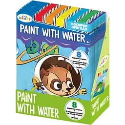Раскраска Let's Craft Paint with water "Космические приключения" с палитрой и кисточкой