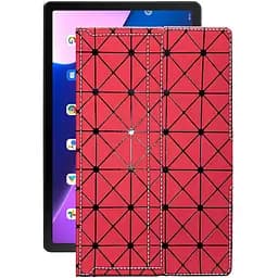Чехол StatusCASE из экокожи для планшета Lenovo Tab M10 Plus (3rd) Красный ромб