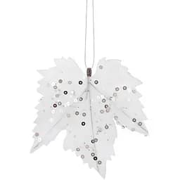 Украшение декоративное House of Seasons Кленовый лист белый 6 шт. (8718861667097)