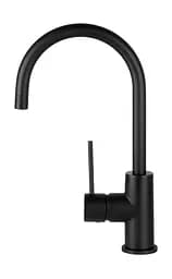 Змішувач для кухні Corsan Lugo black mat з рухомим носиком CMB7522BL Чорний матовий