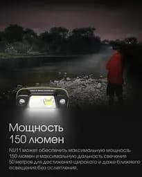 Ліхтар на кепку Nitecore NU11 з датчиком руху та універсальним кріпленням - мініатюра 9