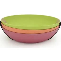 Набор Fissman 3 глубоких тарелки Fiber из бамбукового волокна Ø20 см kuh0007051