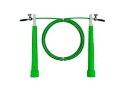 Скоростная скакалка EasyFit Speed Cable Rope 3 м со стальным тросом зеленая (EF-1423-Gr)