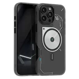 Прозорий чохол Aulumu A16 Frosted Case Translucent Gray, що світиться в темряві, для iPhone 16 Pro - мініатюра 4