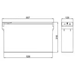 Акумулятор Rid HC 12V 150Ah (RID HC 12-150) - мініатюра 2