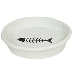 Миска для котів Lucky Pet керамічна 180 мл бежева