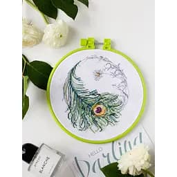 Набір для вишивання хрестиком "Візерунок весни" Abris Art AHM-040 з п'яльцем