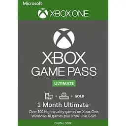 Комплект Xbox Game Pass Ultimate - 1 місяць: Game Pass Console + PC + Core + EA Play (Xbox One/Series + Windows 10/11) для всіх регіонів та країн