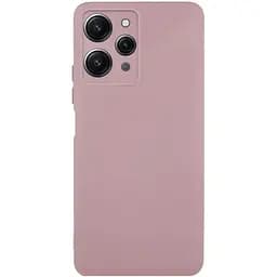 Чехол TPU Getman Liquid Silk Full Camera для Xiaomi Redmi 12 Розовый / Pink Sand