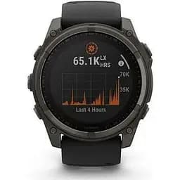 Смарт-годинник Garmin Fenix 8 51mm Solar Sapphire Carbon Gray DLC Titanium w. Black/Pebble Gray S. Band (010-02907-10/11) - мініатюра 2