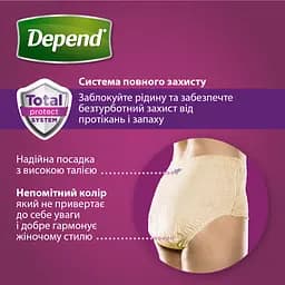 Поглинаюча спідня білизна Depend для жінок, L, 9 шт. - мініатюра 4