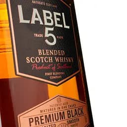 Віскі Label 5 Premium Black Blended Scotch Whisky 40% 0.7 л, у подарунковій упаковці - мініатюра 3