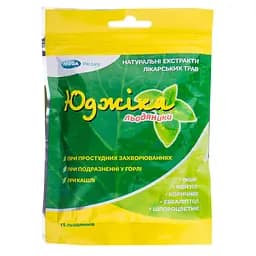 Диетическая добавка Юджика Леденцы от раздражения в горле и кашле 15 шт.