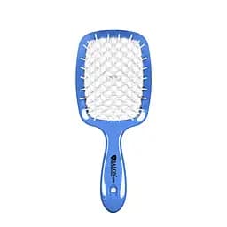 Щітка для волосся Salon Professional продувна 20 см SP0099 SL, Синя з білим
