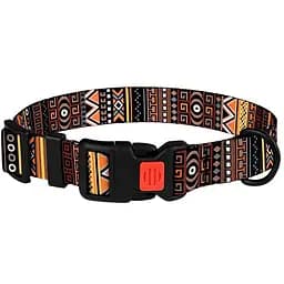 Ошейник для собак BronzeDog Urban застежка пластиковая этническая S