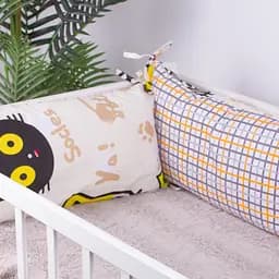 Подушка-борт MirSon Kids Time 18-0007 Cool Cat захисна бежева 4 шт. - мініатюра 2