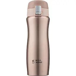 Термокружка Well Done рожеве золото 420 мл (WD-7164D)