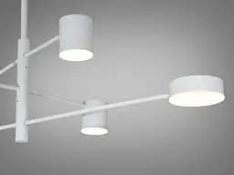 Люстра LED Diasha D302-6WH, 30Вт, 4100K, біла, світлодіодна, для коридору, вітальні, спальні, кухні - мініатюра 4