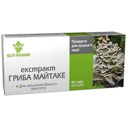 Экстракт гриба Майтаке Elit-Pharm 80 таблеток (0.25 г)