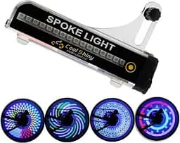 Велосипедная разноцветная светодиодная подсветка колес велосипеда Spoke Light 21 вело узор