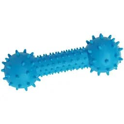 Игрушка для собак TatraPet Dental Gum гантелька резиновая с шипами пищалка 14 см в ассортименте