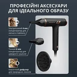 Фен Rowenta T-Shape Maestria Nano 1700 Вт чорний (HY8310F0) - мініатюра 14