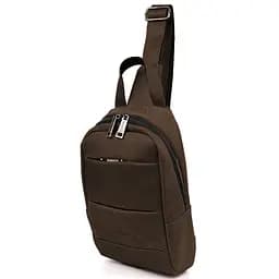 Рюкзак слинг кожаный объемный с карманами TARWA 28х22х7 см sum0028217